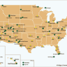 National Parks & Cities Map USA