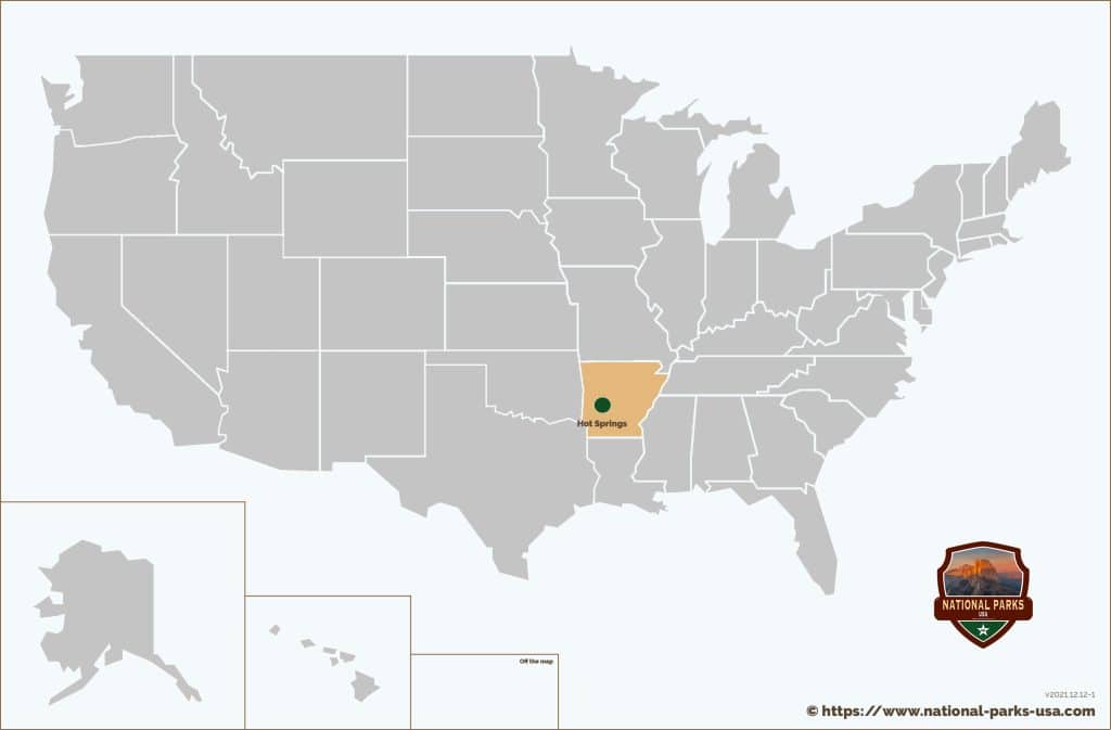 National Parks Arkansas Map