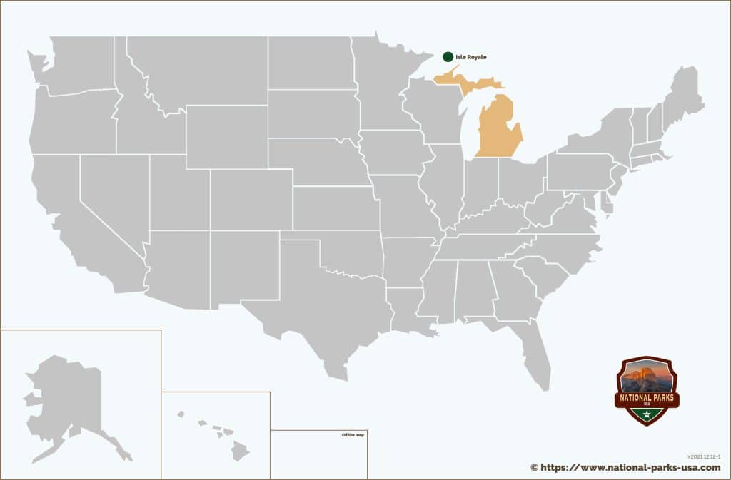 National Parks Michigan Map