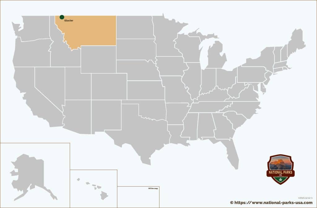 National Parks Montana Map