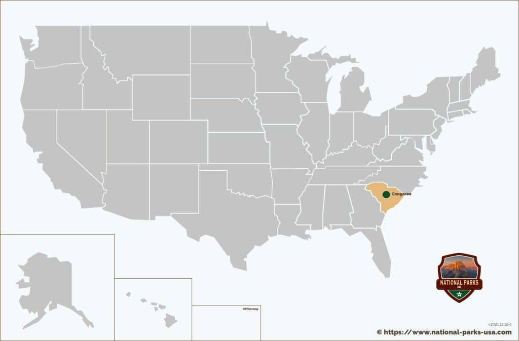 National Parks South Carolina Map