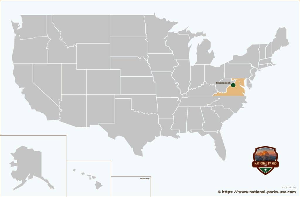 National Parks Virginia Map